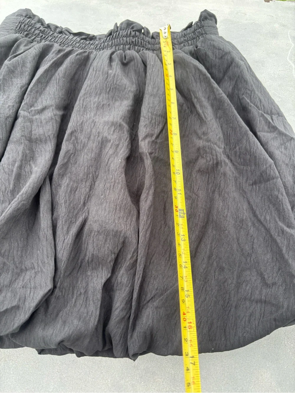 Classic Black Bubble Short Skirt Medium -Women - Picture 9 of 11